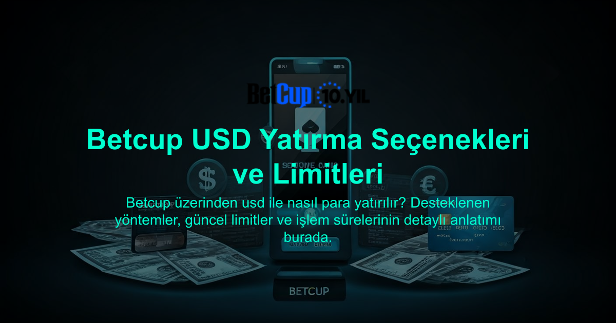 Betcup USD Yatırma Seçenekleri ve Limitleri